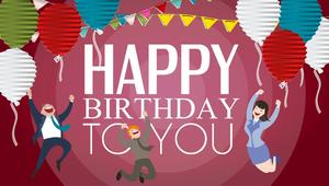 Happy birthday happy birthday PPT template