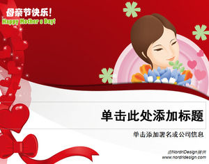 Le jour de mère heureux Day modèle ppt Happy Mother