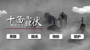 Trübung durch Smog-Wetter-PPT