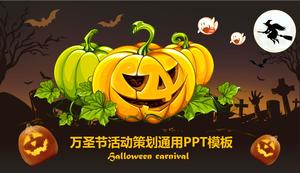 Modello di Halloween PPT Halloween zucca PPT