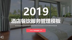 Otel catering servis yönetimi çalışmaları özet raporu PPT şablonu