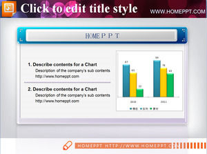 Resimli üç boyutlu sütun grafik PPT malzemesi