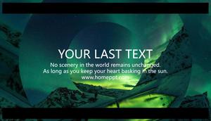 Imitation AE special effects opening animation rotating picture PPT template