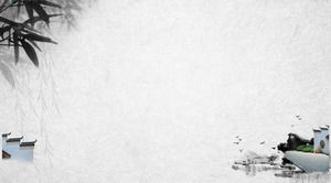 Tusz Bamboo Garden tle Chiński Styl Tło Zdjęcia PPT