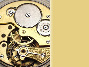 آلية الداخلية للقالب باور بوينت ساعة