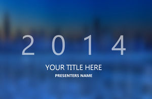 IOS style simple modèle bleu ppt