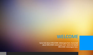 IOS saydam Avrupa ve Amerikan renkli tarzı PPT raporu