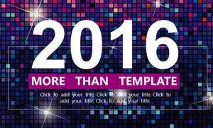 璀璨ios dream purple fashion work report PPT template