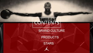 Jordan basketball sports PPT template download