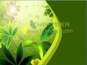 Priorità bassa del foglio fresco arte modello PPT scaricare