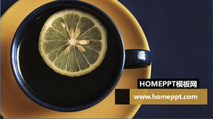 Lemonade PowerPoint baixar o molde do fundo