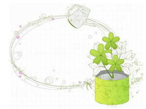 Linia de desen cadru de frontieră pictat imagine de fundal PPT