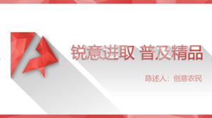 Modèle de diapositive longue ombre