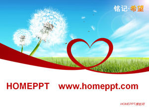 Kocham mniszka szablonu PPT