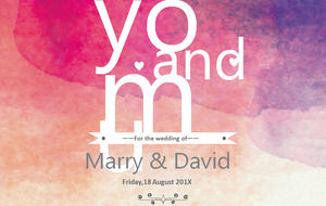 الحب قالب PPT تحميل مجاني على خلفية مائية الوردي