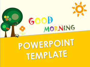 Indah kartun English PPT Template Download