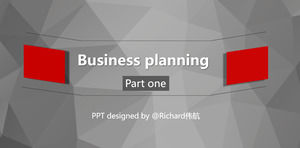 العمل على غرار وجه منخفض تقرير قالب PPT