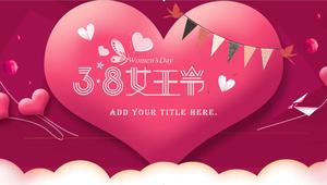 3 월 8 일 여자 하루 슬라이드 템플릿