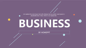 Dot fashion minimalis atmosfer empat warna ppt template bisnis praktis datar laporan