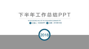 Template ringkasan ppt bisnis minimalis minimalis untuk paruh kedua tahun ini