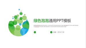 Modello PPT universale a bolle verdi minimalista