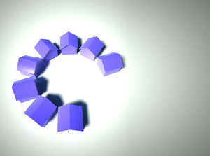 منازل الاحتكار في قالب باور بوينت الدائرة