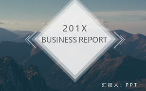 Pemandangan gunung latar belakang lanskap alam PPT template