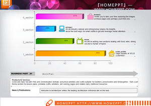 Mehrere Medien Kontrastverhältnis PPT Balkendiagramm herunterladen