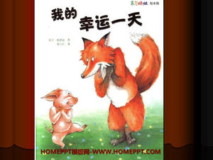 "Saya beruntung hari" cerita buku bergambar PPT