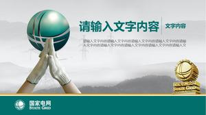 Ulusal Şebeke Enerjisi Şirketi Slayt Şablonu