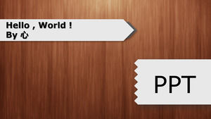 Natural refreshing wood grain background PPT template