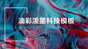 Streszczenie raportu PPT w tuszu w kolorze oleju