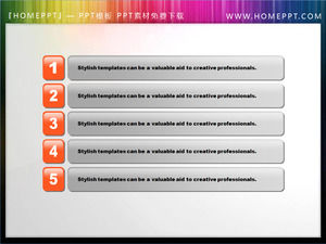 오렌지 크리스탈 스타일 슬라이드 쇼 카탈로그 다운로드