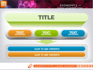 slayt grafiği şablon paketidir indirme ile Turuncu yeşil, mavi