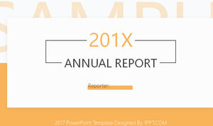 ชุดข้อความ PPT แบบธุรกิจข้อความแบบแบนสีส้ม