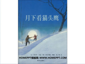 "Ayın altında Baykuş" resimli kitap hikaye PPT