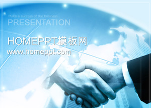 파트너 핸드 셰이크 배경 비즈니스 PPT 템플릿 다운로드