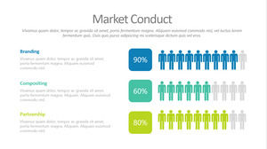 小人口描述PPT模板的百分比