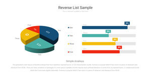 Pie chart bar chart kombinasi bahan grafik PPT