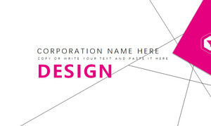 Scarica gratuitamente il modello in stile minimalista rosa Europa e America PPT