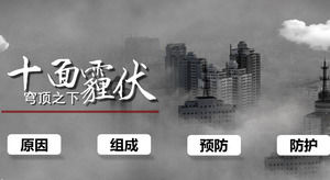 PPT template for introduction and management of smog