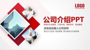 Modello PPT di presentazione dell'azienda rosso di atmosfera pratica