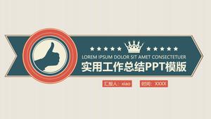 Practic stil retro de lucru de sinteză PPT șablon