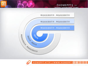 Practicalist elegant albastru PPT pachet diagramă descărcare