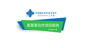 PPT-Vorlage für den Projektkooperationsplan