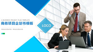 مجانية خطة المشروع قالب PPT الكتاب عن خلفية رجال الأعمال الأوروبية والأمريكية في مكان العمل