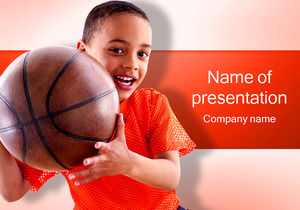 นักเรียนบาสเกตบอลแม่แบบ PPT