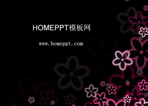 الأرجواني البتلة فن تصميم قالب PPT تحميل