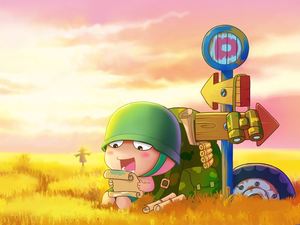 Citește telegrama Ostasului mic imagine de fundal PPT