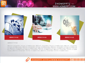 Rosso e verde appiattito PPT Grafici